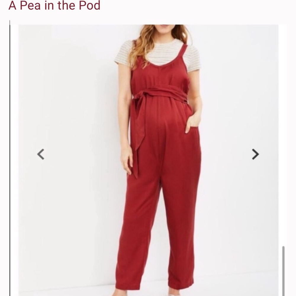 ✨NWT✨ Motherhood Maternity “A Pea In The Pod” Tie-Front Maternity Overalls 🌟 XS